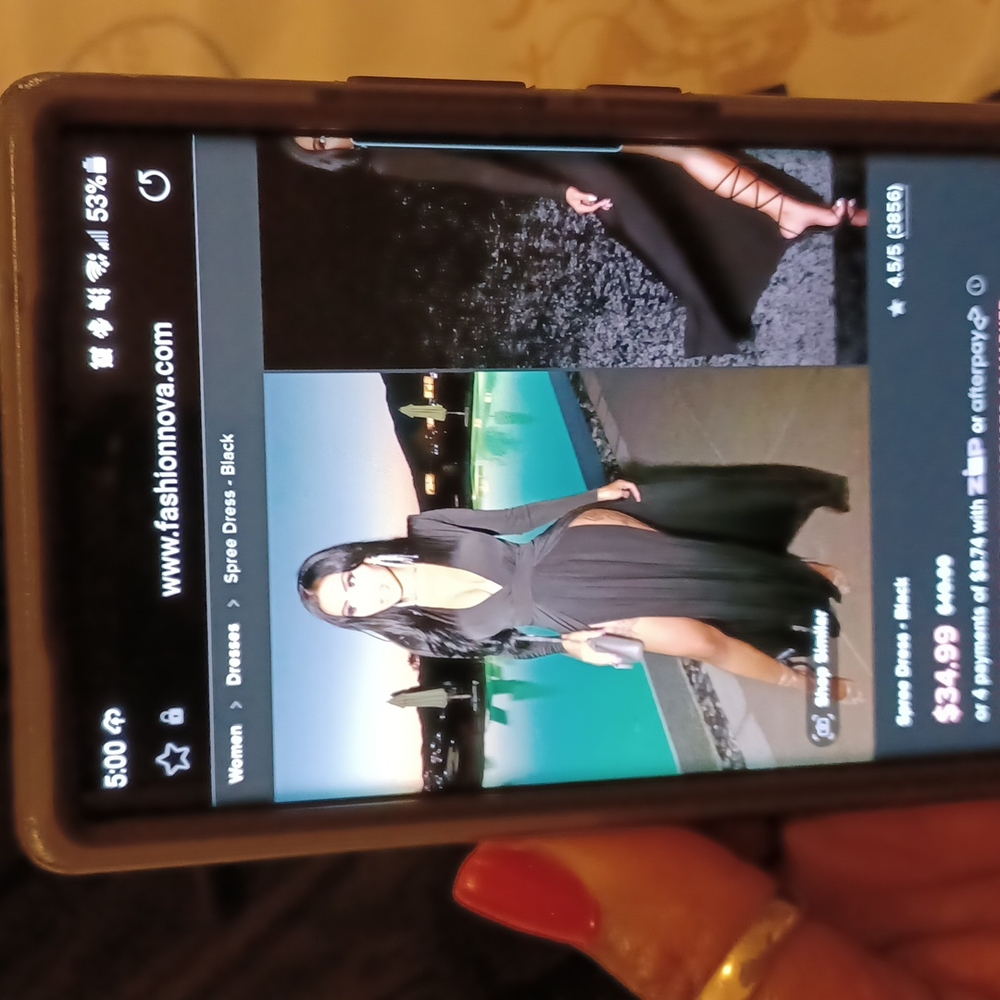 Fashion nova dress black size 3x new